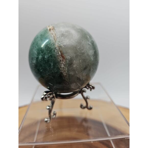 Green Strawberry Quartz 62mm .73lb W/stand - Picture 4 of 12